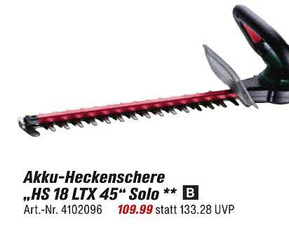 Akku-Heckenschere „HS 18 LTX 45“ Solo **