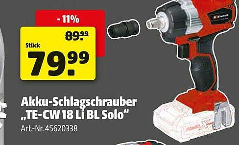 Akku-Schlagschrauber „TE-CW 18 Li BL Solo“