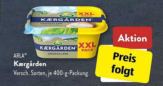 ARLA® Kærgården ungesalzen 400-g-Packung - Aktion