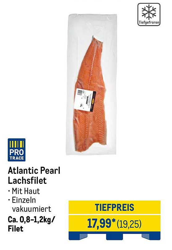 Atlantic Pearl Lachsfilet mit Haut, einzeln vakuumiert