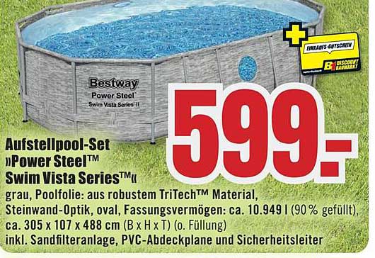 Aufstellpool-Set »Power Steel™ Swim Vista Series™«