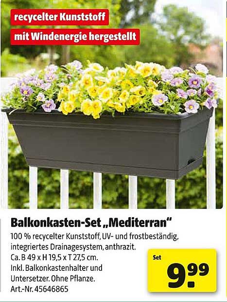 Balkonkasten-Set „Mediterran“