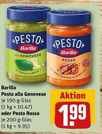 Barilla Pesto alla Genovese oder Pesto Rosso