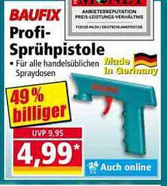 BAUFIX Profi-Sprühpistole – Für alle handelsüblichen Spraydosen