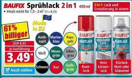 BAUFIX Sprühlack 2 in 1 - 400 ml