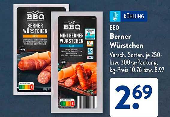 BBQ Berner Würstchen