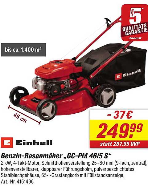 Benzin-Rasenmäher ‚GC-PM 46/5 S‘