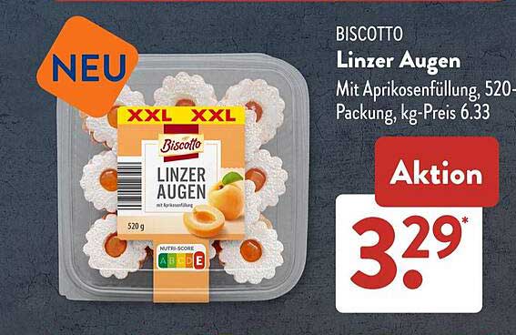 Biscotto Linzer Augen, 520g