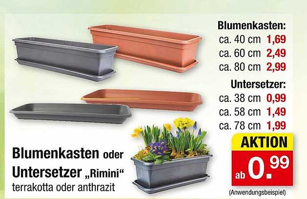Blumenkasten oder Untersetzer „Rimini“