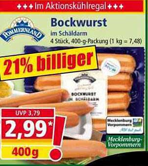Bockwurst im Schälldarm – 400 g Packung