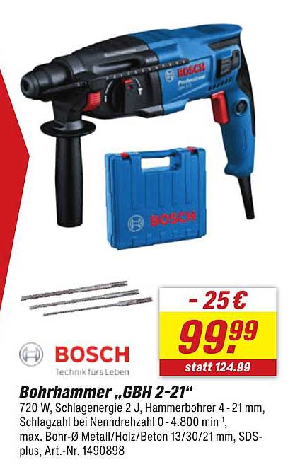 Bohrhammer „GBH 2-21“