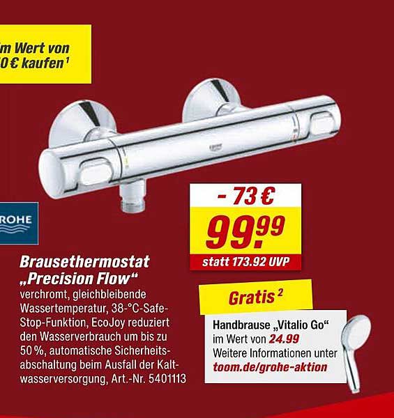 Brausethermostat „Precision Flow“