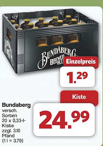 Bundaberg – die erfrischende Auswahl an Getränken aus Australien