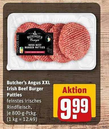 Butcher's Angus XXL Irish Beef Burger Patties