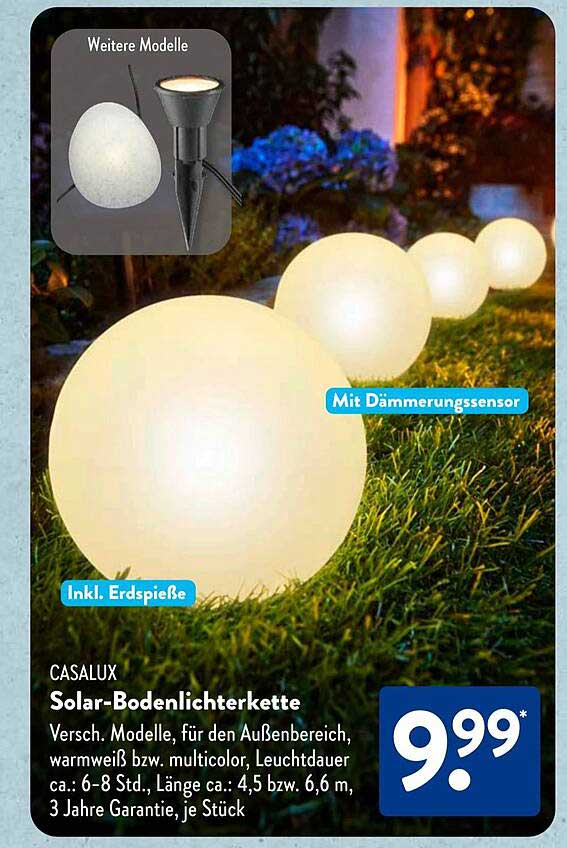 CASALUX Solar-Bodenlichterkette