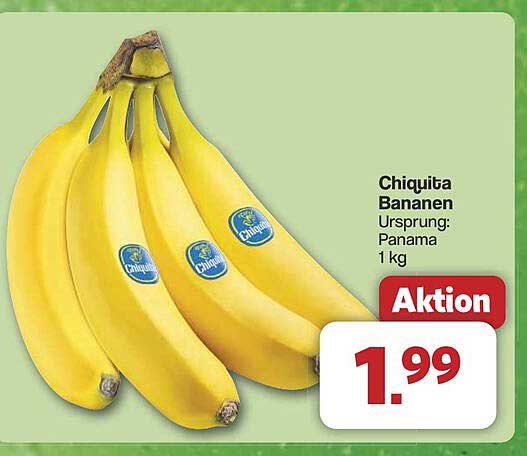 Chiquita Bananen 1 kg - Ursprung: Panama
