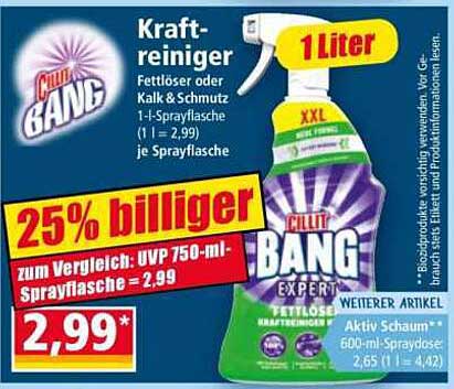 Cilit Bang Kraft-Reiniger – 25% günstiger!