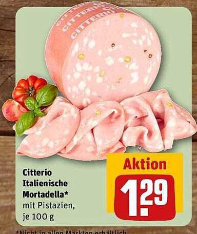 Citterio Italienische Mortadella mit Pistazien, je 100 g