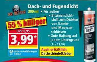 Dach- und Fugendicht 300 ml - Für außen