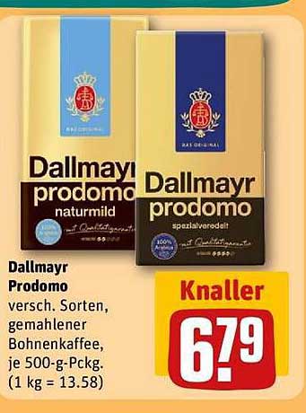 Dallmayr Prodomo gemahlener Bohnenkaffee, 500 g, diverse Sorten