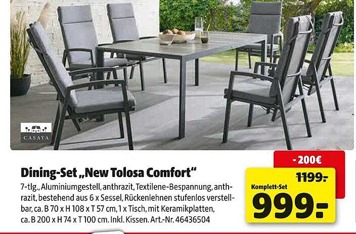 Dining-Set „New Tolosa Comfort“