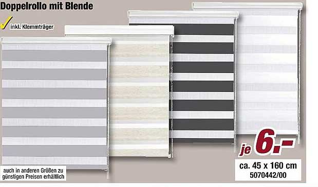 Doppelrollo mit Blende
