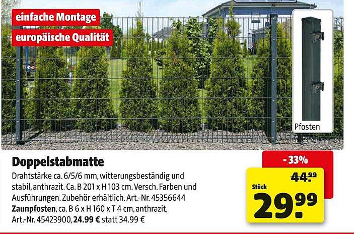 Doppelstabmatte