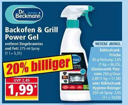 Dr. Beckmann Backofen & Grill Power Gel 375-ml-Spray