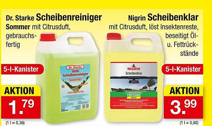 Dr. Starke Scheibenreiniger Sommer mit Citrusduft 5-l-Kanister