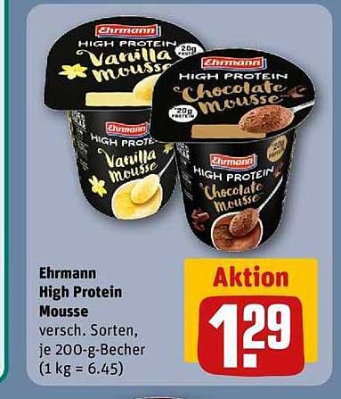 Ehrmann High Protein Mousse - Verschiedene Sorten