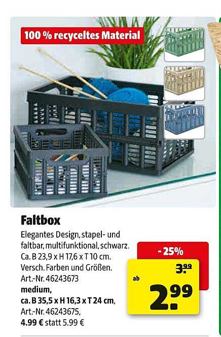 Faltbox - Elegant und Multifunktional