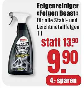 Felgenreiniger »Felgen Beast« für alle Stahl- und Leichtmetallfelgen 1 l