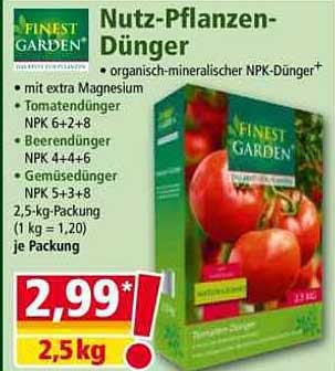 Finest Garden Nutz-Pflanzen-Dünger 2,5 kg