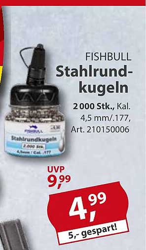 FISHBULL Stahlrundkugeln 2000 Stk., Kal. 4,5 mm/.177
