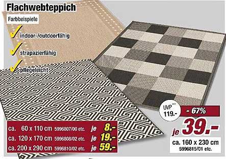 Flachwebteppich in verschiedenen Größen - Perfect für jedes Zuhause