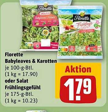 Florette Babyleaves & Karotten oder Salat Frühlingsgefühl