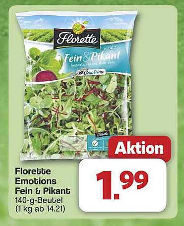 Florette Emotions Fein & Pikant 140-g-Beutel