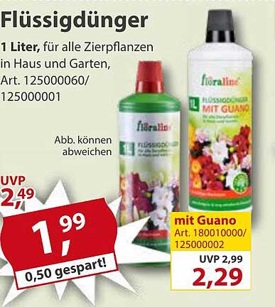 Flüssigdünger 1 Liter für Zierpflanzen in Haus und Garten