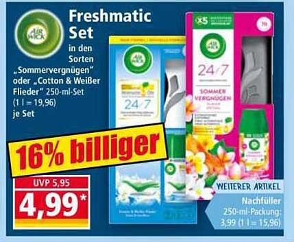 Freshmatic Set in den Sorten „Sommervergnügen“ oder „Cotton & Weißer Flieder“
