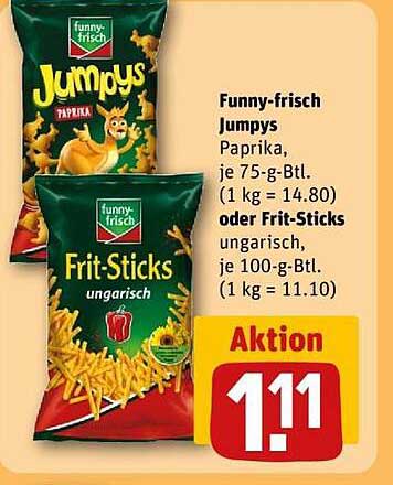 Funny-frisch Jumpys Paprika oder Frit-Sticks ungarisch