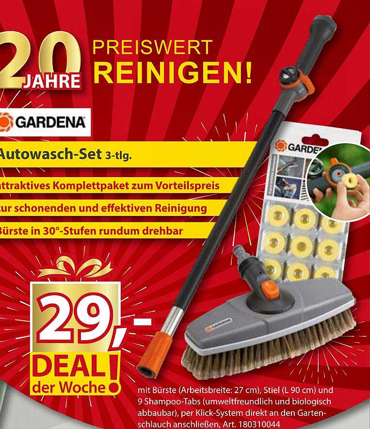 Gardena Autowasch-Set 3-tlg. - Preiswert Reinigen!