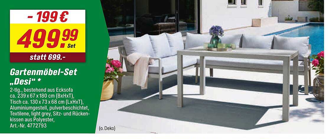 Gartenmöbel-Set „Desi“