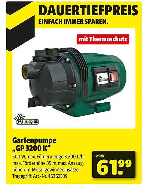 Gartenpumpe „GP 3200 K“