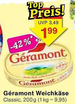 Géramont Weichkäse Classic, 200 g