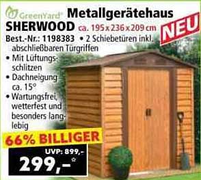 GreenYard Metallgerätehaus SHERWOOD