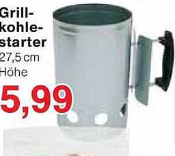 Grillkohlenstarter 27,5 cm Höhe