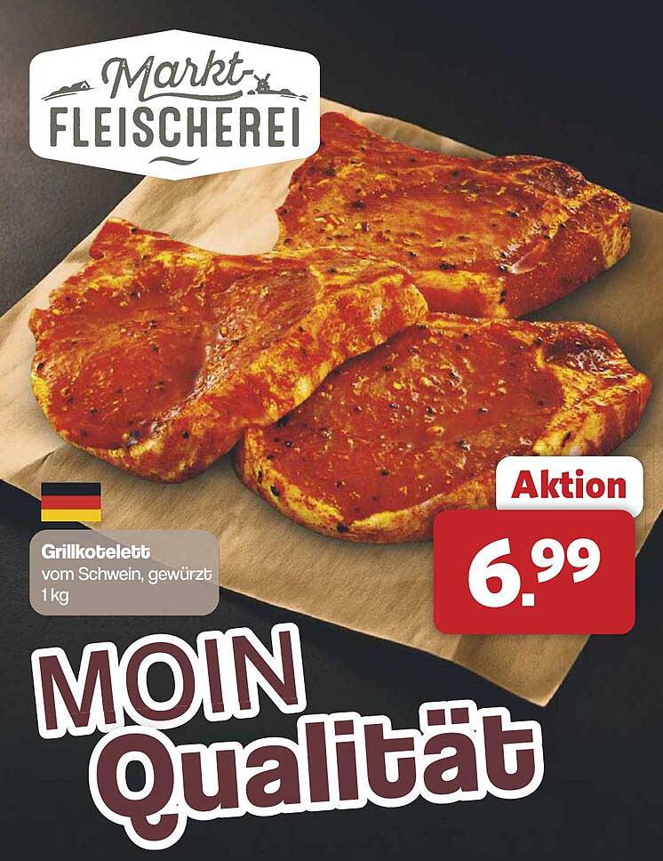 Grillkotelett vom Schwein, gewürzt 1 kg