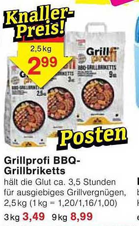 Grillprofi BBQ-Grillbriketts 2,5 kg