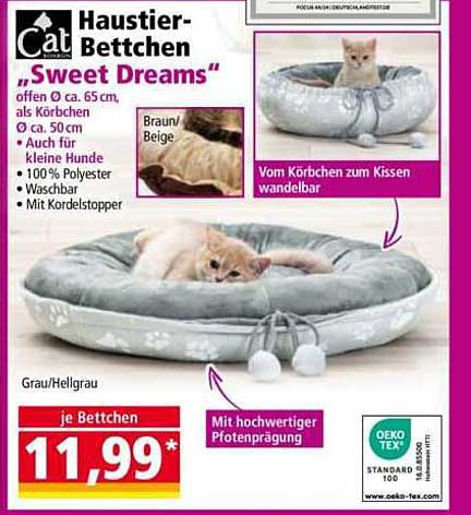 Haustier-Bettchen "Sweet Dreams"