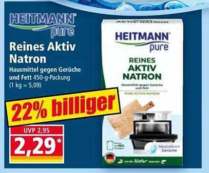 Heitmann pure Reines Aktiv Natron 450-g-Packung
